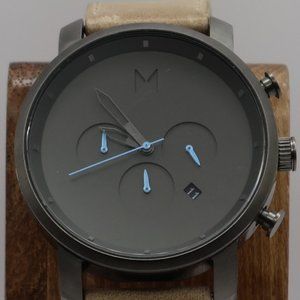 MVMT -Black Beauty- Chrono with Tan Leather -So Fresh and Clean!